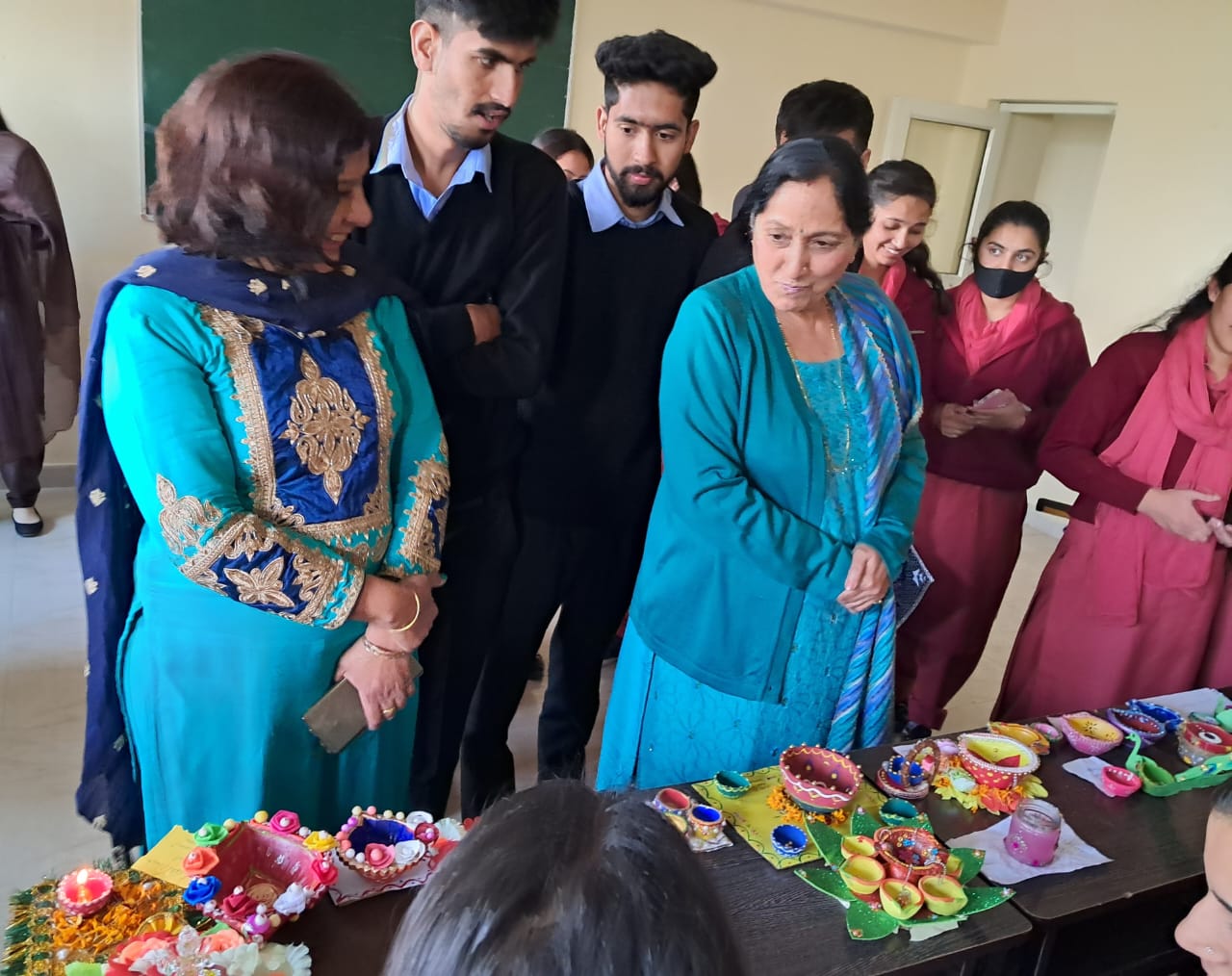 DIYA DECORATION AND CARD MAKING ON THE OCCASION OF DIWALI